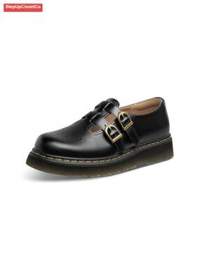 Women's Mary Jane Flats Platform Round Toe Adjustable Dress Shoes